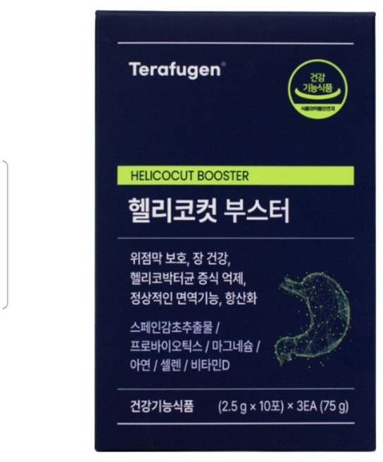 테라퓨젠 헬리코컷 부스터 3g x 30포, 테라퓨젠 헬리코컷 부스터 3g X 30포 1박스 장 건, 30개