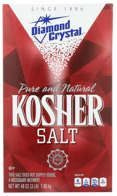 Diamond Crystal 퓨어 앤 내추럴 코셔 솔트 2개입, 2개, 1.36kg