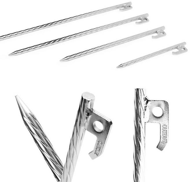 커스커즈 텐트소품 트위스트 강선팩 40cm, 상세페이지 참조