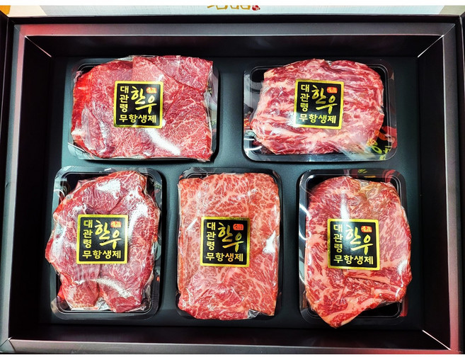 친환경 무항생제 명품 대관령한우 선물세트 1++no9, 1개
