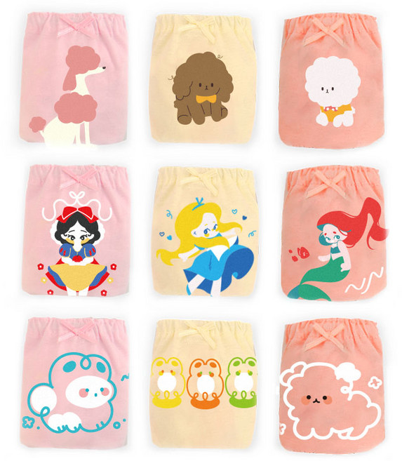 카포포 국산 유아동 여아 삼각팬티 9종 v3