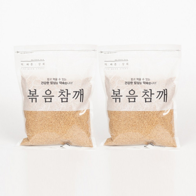 고소한 더바른상회 외국산 볶음 참깨100%, 2개, 1kg