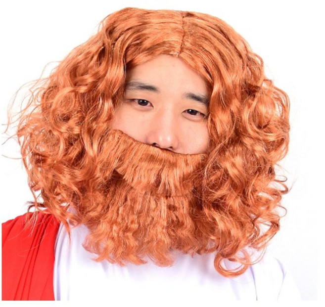 파티스 예수님가발 분장 의상 소품 파티 할로윈