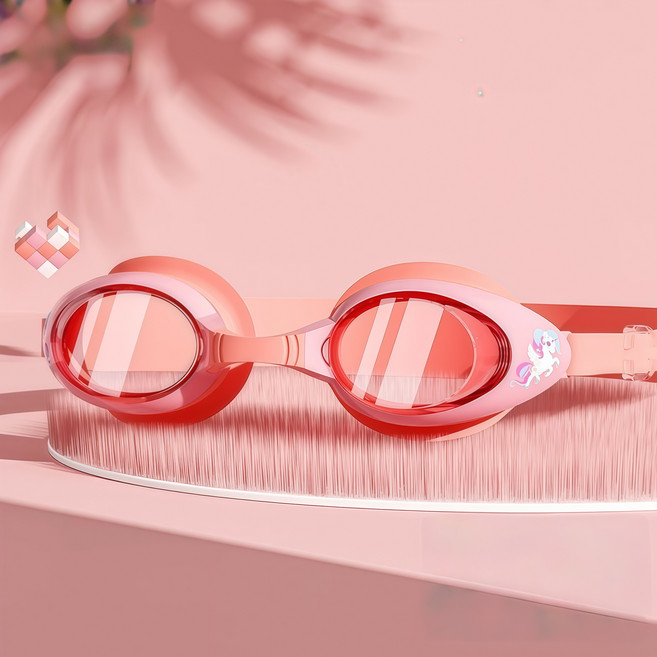 코코몽드 KC인증 프리미엄 김서림방지 어린이 수경, 1개, 핑크