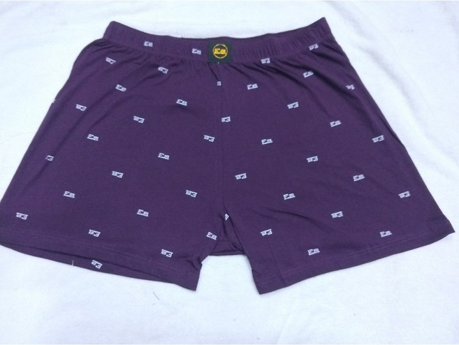 LIUKOO 男士平口褲 100%純棉寬四角褲