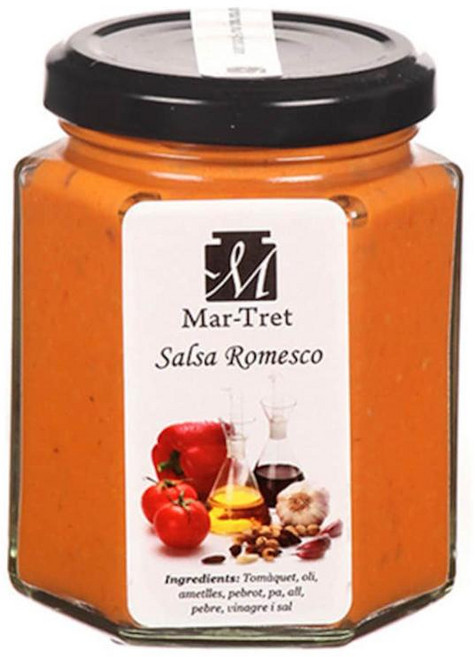 스페인 Mar-Tret 마르트렛 아몬드 마늘 마르트렛 후추 로메스코 소스, 2개, 180g