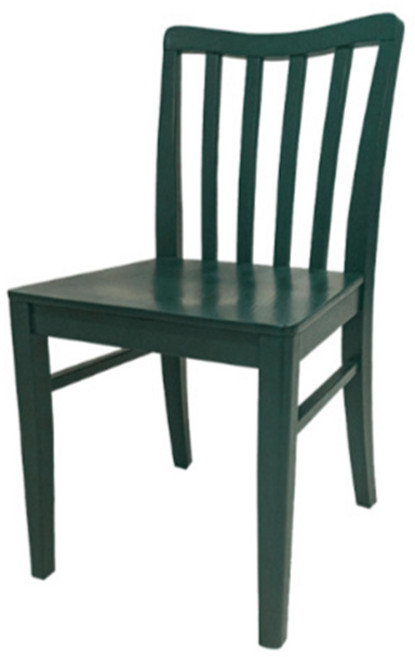 구르미 고급 원목 의자 창살 의자 업소용 영업용 목재 의자 컬러 의자 초록색 나무 의자 식탁의자, 1개, 그린색창살의자