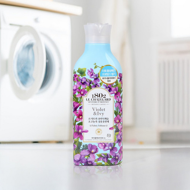 르샤트라 보타닉 고농축 섬유유연제 바이올렛 아이비 용기, 1L, 4개