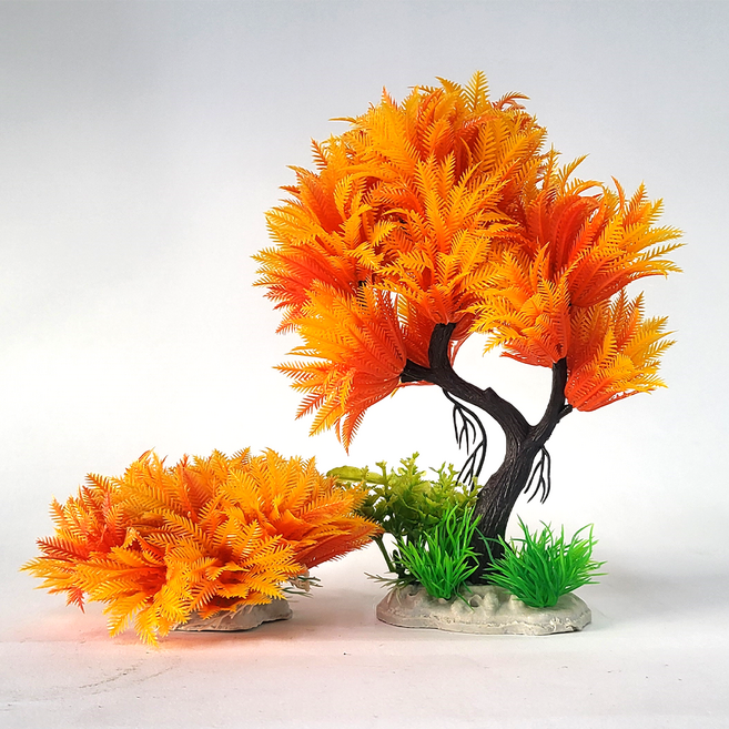 GZIN 인공수초 인조수초 어항 수족관 꾸미기 장식용 레이아웃세트D_01, 1세트