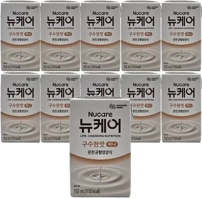 구수한맛 미니 150ml 균형영양식 빨대형 환자영양식 식사대용 다이어트 죽 대상웰라이프 대상 뉴케어, 30개