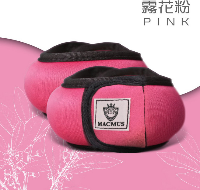 MACMUS 瑜珈沙包 負重沙袋 健身訓練 復健綁手腳, 霧花粉, 5公斤/組 2.5 x 2 唯一宅配