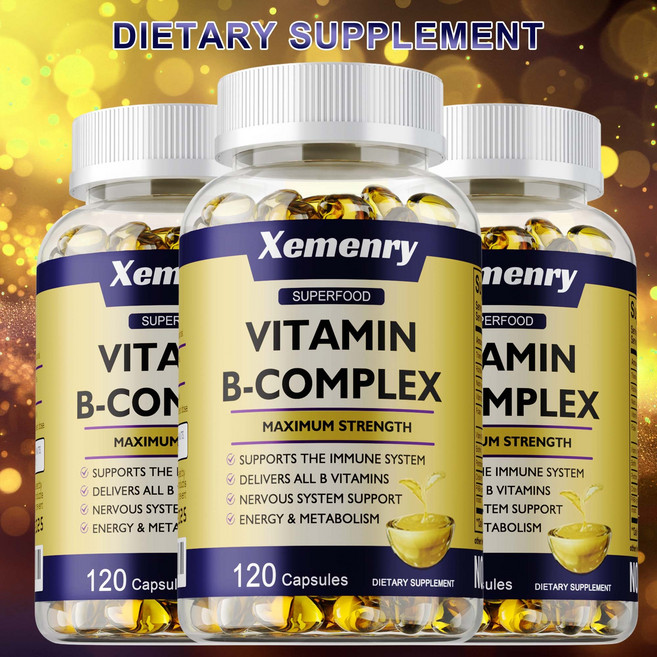 Xemenry 維他命B群 最高強度 能量與新陳代謝, 240組