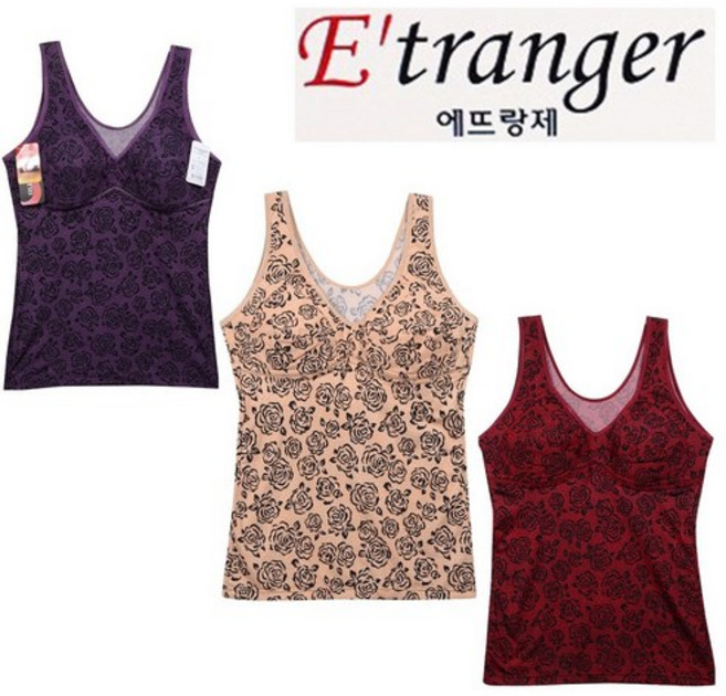 1+1 이너라인 가을 겨울 따뜻한 발열 빅사이즈 부인용 할머니 브라런닝 ~4XL 63