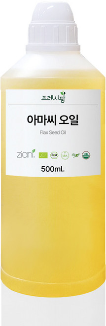 아마씨오일 정제 100ml 500ml 1L 린씨드오일 아마인오일, 1개