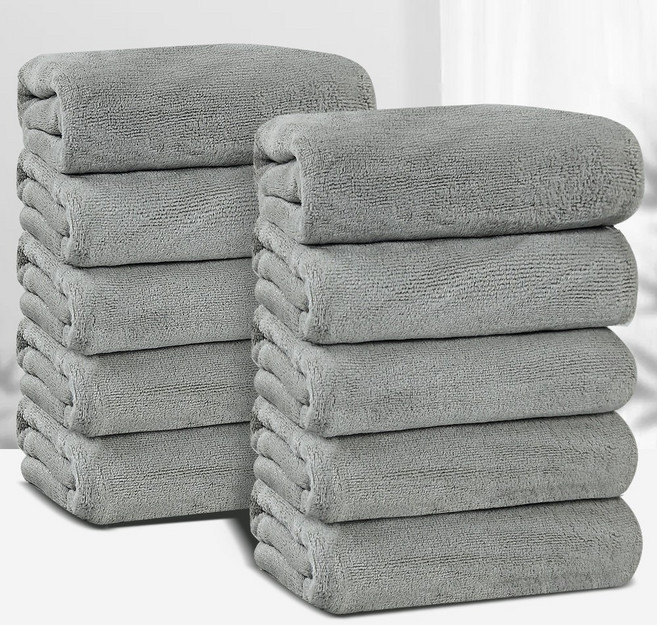 연화삼월 호텔 고급 수건 80수 호텔수건 답례품 수건 타올 타월 페이스타올, 10개, 그레이