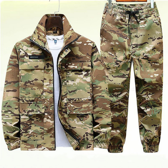 꽃소담 남성 봄가을 빅포켓 밀리터리 작업복 정비복 전술복 세트 춘추 운동복 등산복 특전사 군복 상하의 HXY26A650