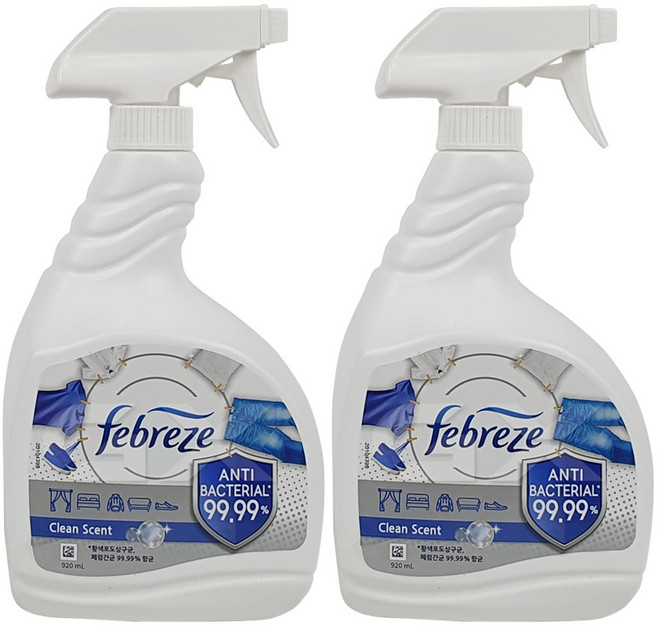 페브리즈 항균플러스 섬유탈취제, 920ml, 2개