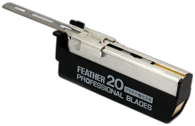 이발소 면도칼 일자날 면도기, 1개입, 1개