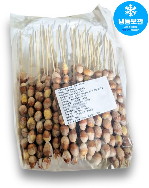 [캠핑음식] 대왕사이즈 은행꼬치 캠핑꼬치 650g/350g 이자카야 스타일 꼬치구이 간단한안주 캠핑요리, 1개, 650g