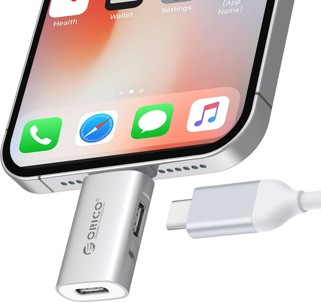 오리코 2 in 1 PD27W C타입 to 라이트닝 변환 OTG 젠더 LC10, 1개