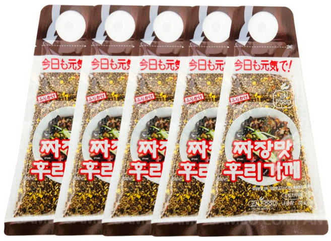 이엔 짜장맛 후리가께, 50g, 5개