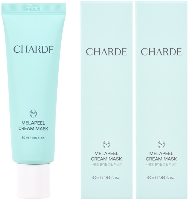 [Gift 실리콘 브러쉬 1개] 샤르드 멜라케어 필크림 마스크, 2개, 1개입