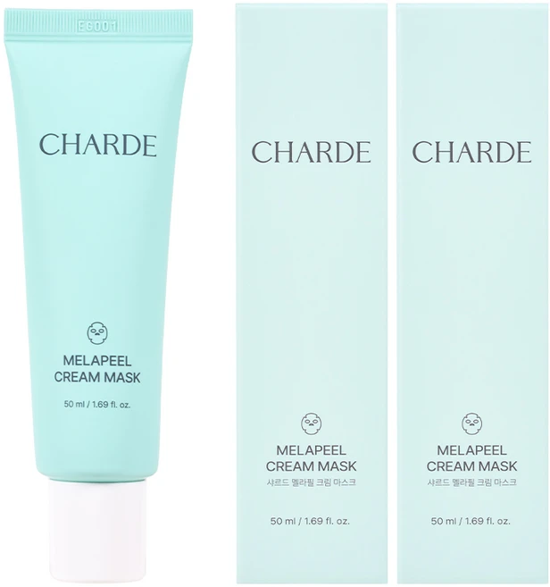 [Gift 실리콘 브러쉬 1개] 샤르드 멜라케어 필크림 마스크, 2개, 1개입 - 쿠팡
