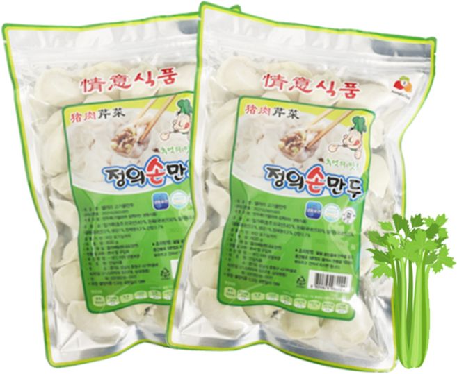 천구중국식품 칭이 물만두(셀러리돼지고기) 600g, 2개