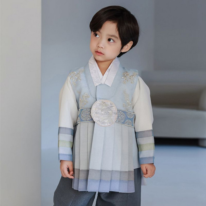 하랑한복 천왕랑 어린이 돌복 유아 아동 남아 한복 세트