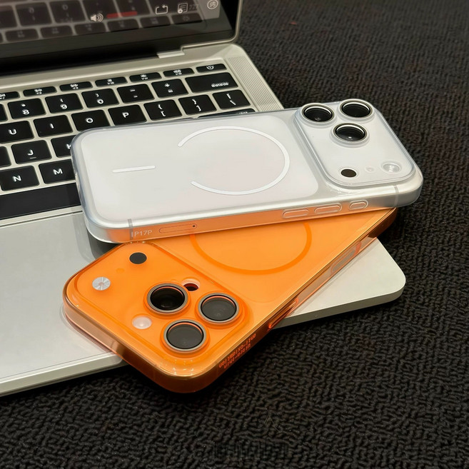 MUYU 렌즈 보호 강화유리 일체형 맥세이프 휴대폰 케이스