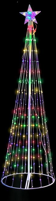 대형 조형 구조물 스타트리 토퍼 라이트 크리스마스 콘트리, 4색칼라, 1개