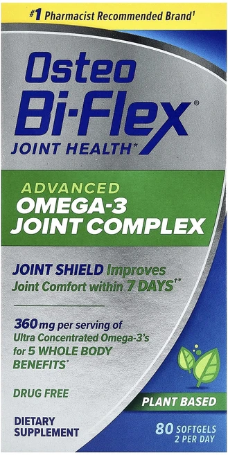 새해 첫좋은선물 Osteo Bi-Flex 고급 오메가3 관절 복합체 소프트젤 80정 제대로 할인합니다, OsteoBiFlex고급오메가3관절복합체소프트젤80정 - 쿠팡