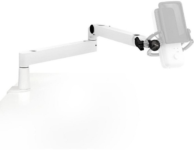 Elgato Wave Mic Arm LP White - 케이블 관리 데스크 클램프 다용도 장착 및 완전 조정 가능한 프리미엄 로우 프로파일 마이크 암 팟캐스트, 하얀색