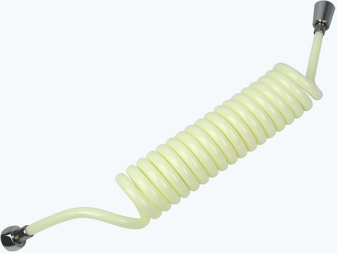 화이트 스프링호스 3m 코일호스 물호스 욕실 청소건