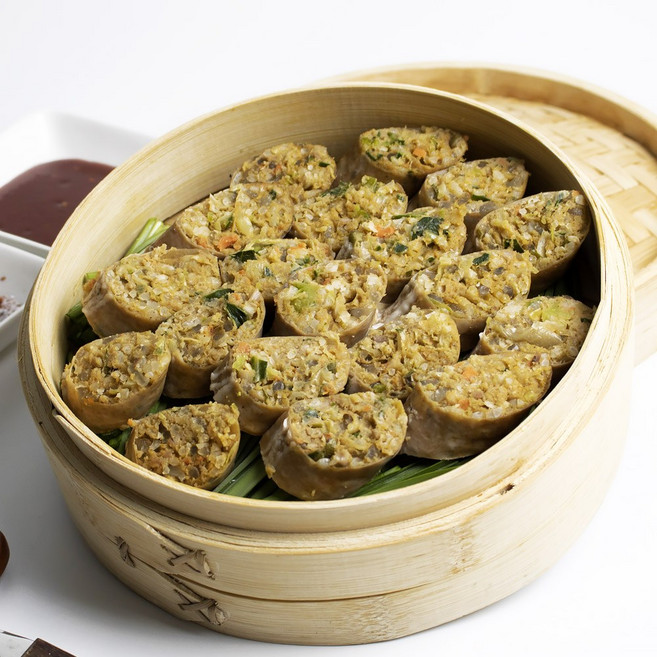 HACCP 추억의 전통시장 남도전통 야채순대 백순대, 2kg, 1개