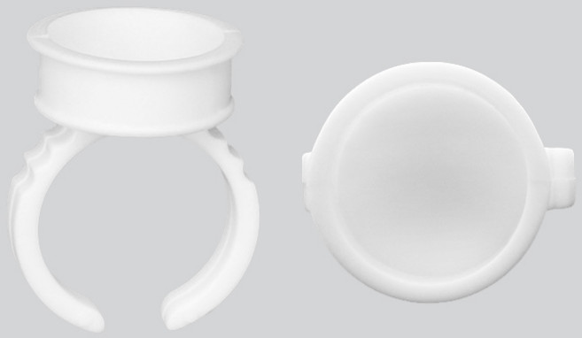 낱개 500+500 링컨테이너 색소컵 중형 싱글 100개입 10봉지 타투재료 반영구재료, 1000개, 화이트