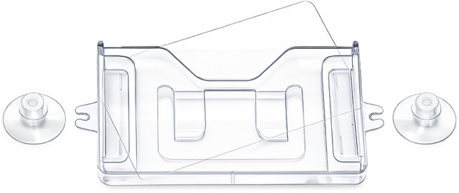 상인몰 아파트 주차스티커홀더 주차스티커부착판 케이스 세트 부착면 86x54mm S302PC8654, 1개, 투명