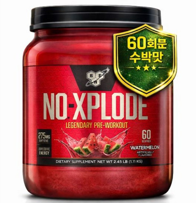 노익스부스터 노익스플로드 운동전부스터 프리워크 아웃 카페인 펌핑 60서빙, 1개, 1.11kg