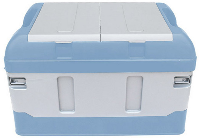 엑스핏 특대용량 캠핑용 몬스터 접이식 수납정리함 L, 블루, 1개