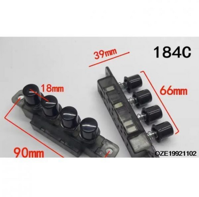 교체품 오일 추출 후드 스위치-4/5 키 컨트롤러 패널 전원 단추 레인지 후드용, 184c, 1개