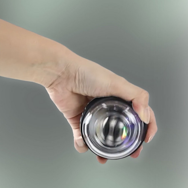 악력 스핀볼 자이로볼 손목강화 디자이너 사무직, 1개, 투명블랙