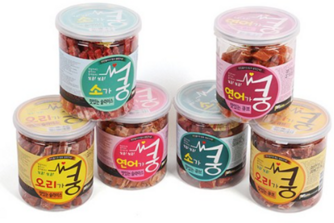 심쿵심쿵한 쿵 간식 200g 강아지간식 애견간식, 연어쿵, 1개