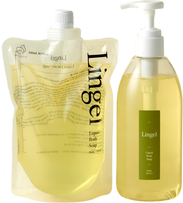 린겔 약산성 비타민 바디워시 레몬퍼퓸 클렌저 샤워젤, 1개, 1000ml