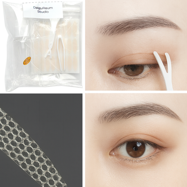 (공병증정) 티 안나는 DalguReum Studio 레이스 쌍꺼풀 테이프, 240EA (2EA x 120회분)