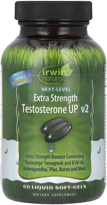 단백질 비타민 철분 마그내슘 칼슘 Irwin Naturals 넥스트 레벨 테스토스테론 UP v2 액상 소프트젤 60정 고루고루섭취해주세요, IrwinNaturals넥스트레벨테스토스테론UPv2액상, 1개 - 쿠팡