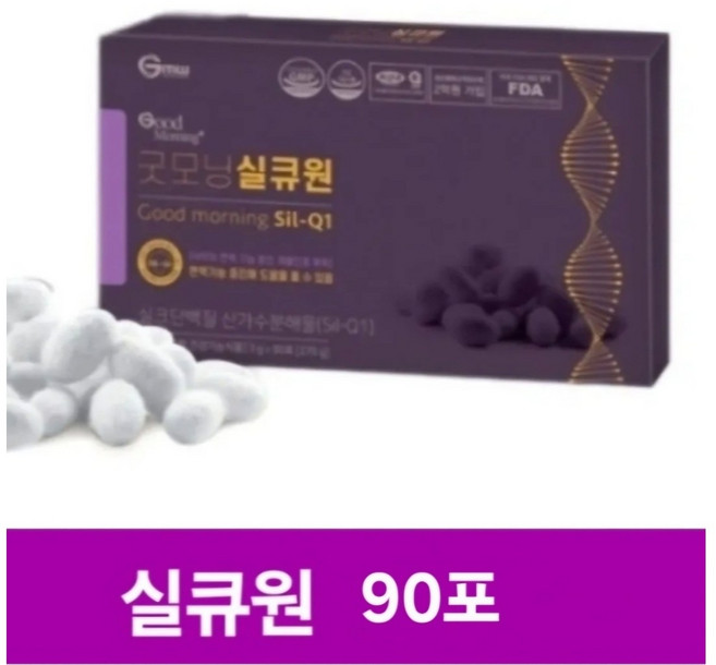 정품 굿모닝 실큐원 90포 1박스 굿모닝월드 사은품증정, 90개, 3g