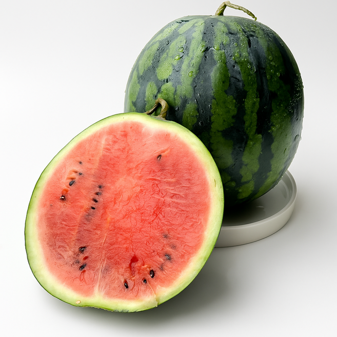 당일수확 고당도 하우스 꿀 수박, 1개, 5kg 이상