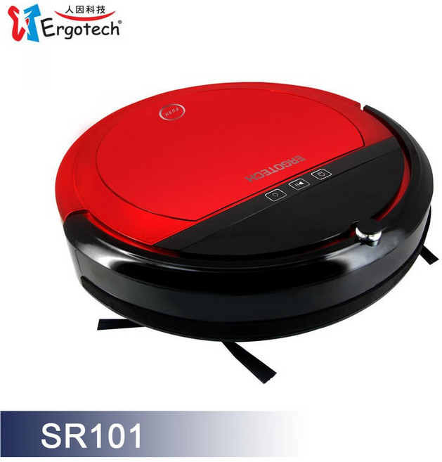 人因科技 Ergotech 第三代吸掃拖多功能掃地機器人 防碰撞 定時 內建陀螺儀 SLAM地圖清掃規劃, 1個, SR101