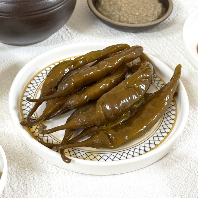 국내산 매콤한 반찬 청양고추장아찌 350g, 1개