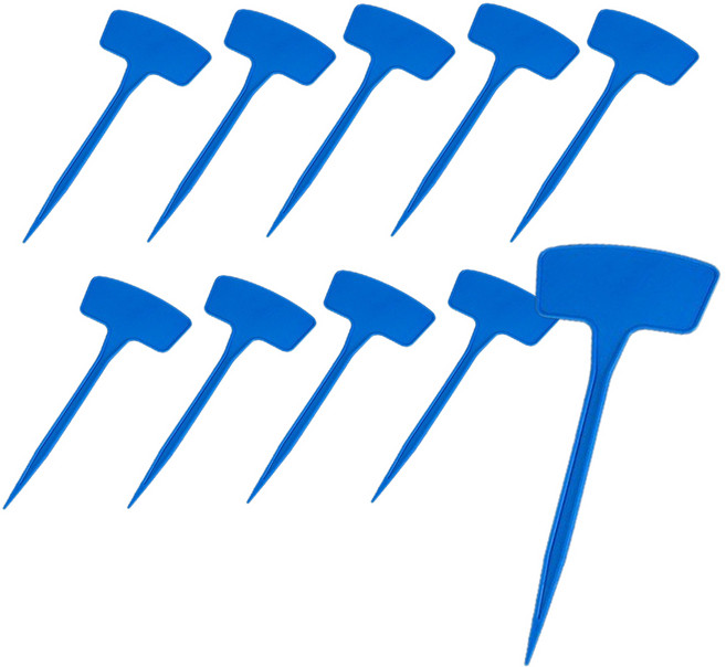 화분이름표5 27cm 사이즈 10개 set 화이트 레드 블루 옐로우 선택가능, 27cm블루10개set